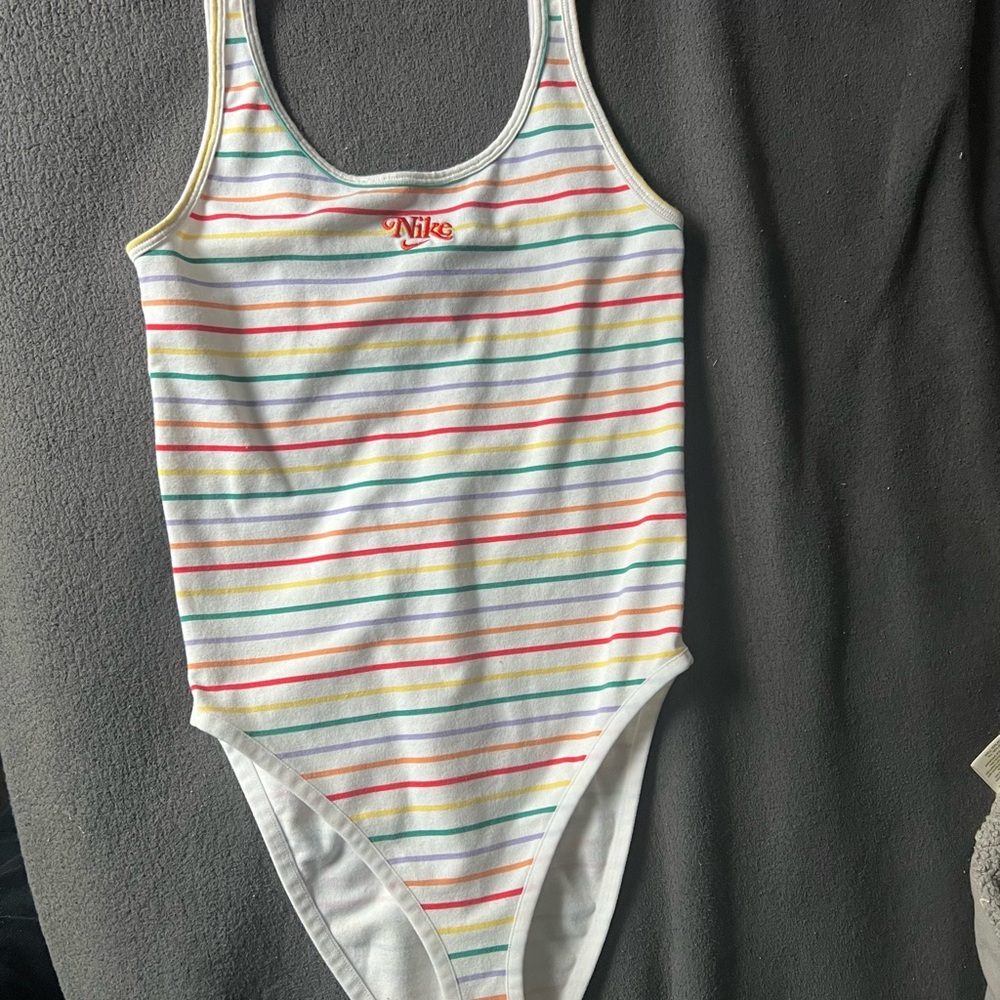 Nike Multicolor Striped Bodysuit